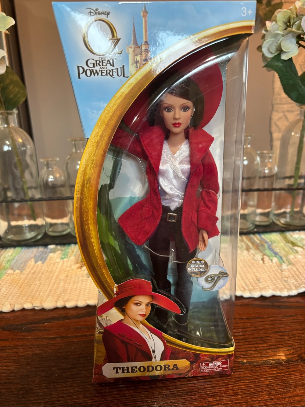 Disney Oz The Great and Powerful Theodora Doll Jakks Pacific NEW + Bonus Charm